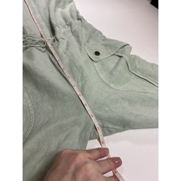 YFB Young Fabulous Broke Kennedy Strapless Jumpsuit Mint Green Small Linen Blend - Picture 4 of 15